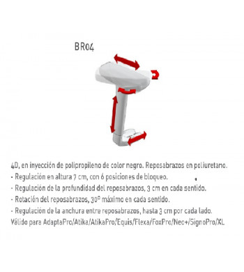 BR04 - Brazos regulable 4D