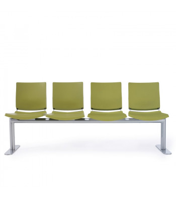 ATENEA BANCADA PLASTICA 3 PLAZAS + MESA