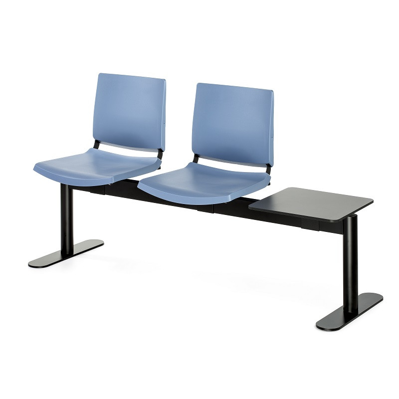 ATENEA BANCADA PLASTICA 2 PLAZAS +MESA