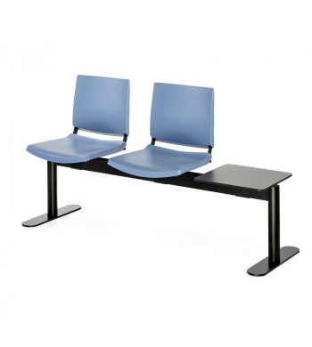 ATENEA BANCADA PLASTICA 3 PLAZAS + MESA