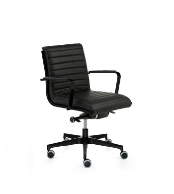 TRINITY Sillon Respaldo Bajo Estructura Negra